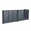 Prestige Slatted Bin Screen- Right Handed-Large- painted Charcoal
