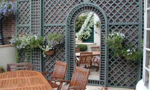 Painted Classic Bespoke Trellis Panels - Wooden Fence Trellis Panels