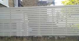 Contemporary Painted Slatted Panels - The Garden Trellis Company