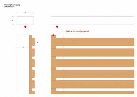 RHS Prestige Wide Slatted Fence Panel (45mm slat)