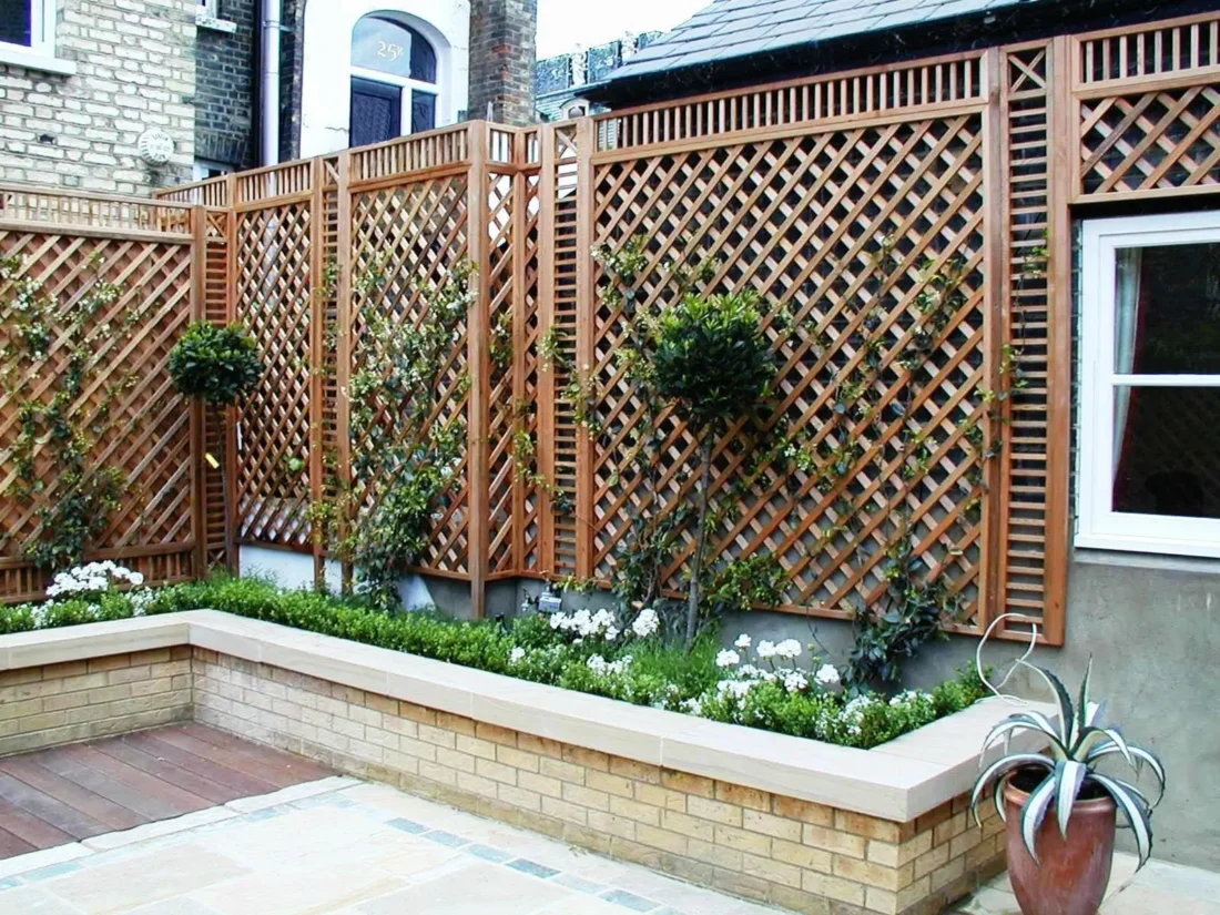 Classic western red cedar trellis