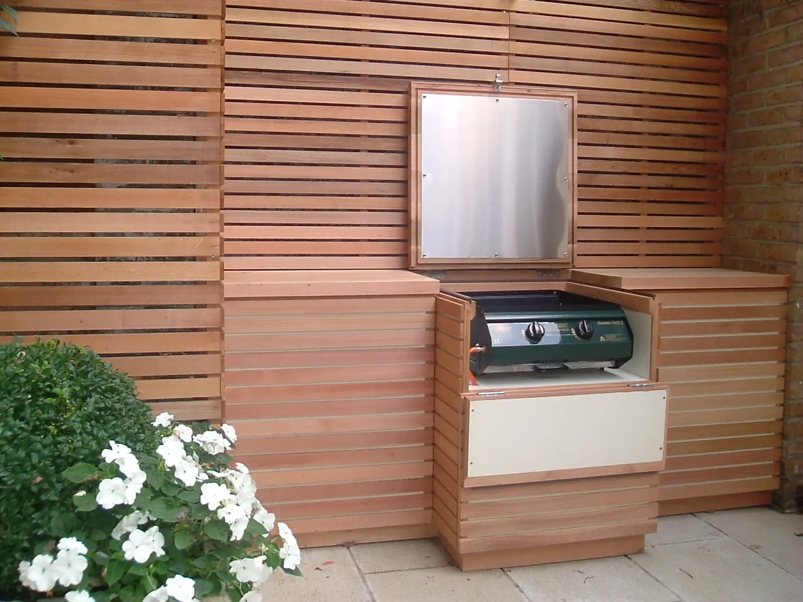 Cedar BBQ unit