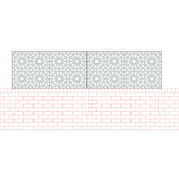 Face Fixing for vista screens on brick walls