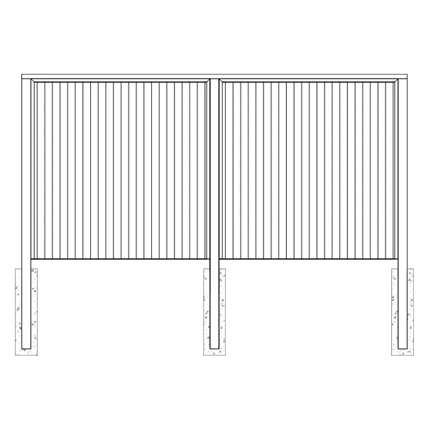 Installing Fence Panels Using Posts