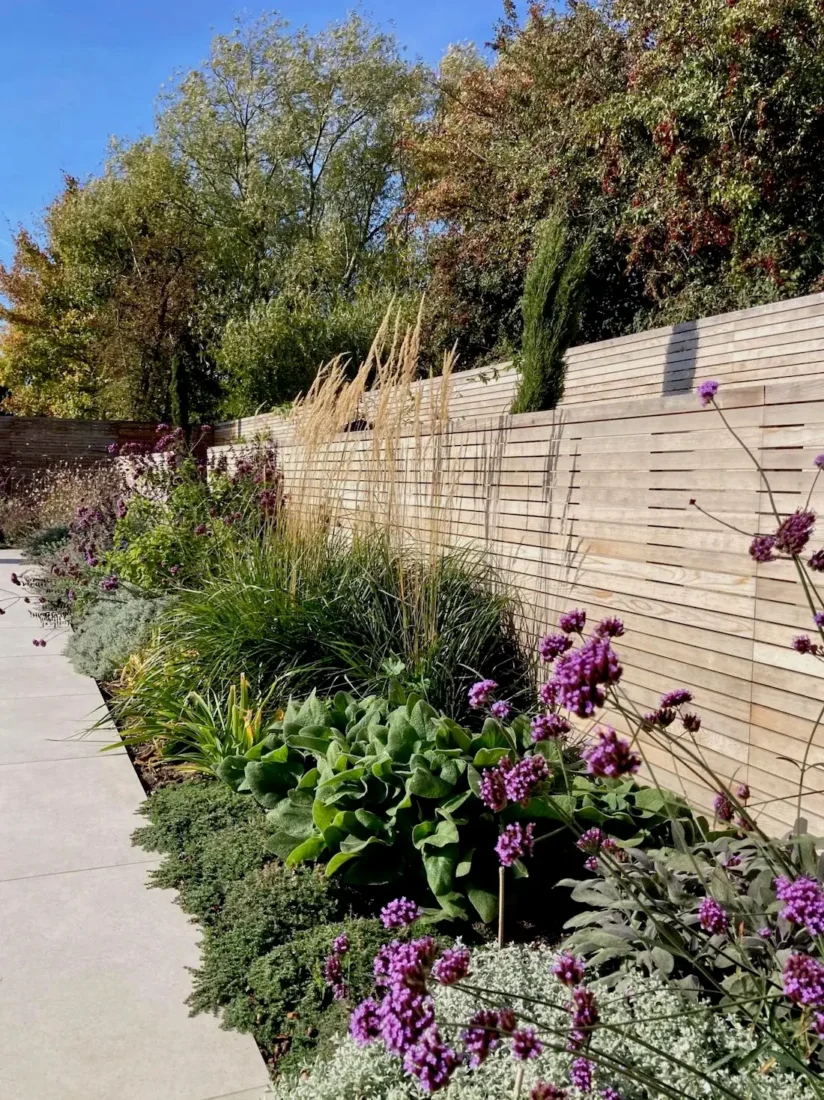 Paul Baines Mediterranean Pool Garden Slatted Panels