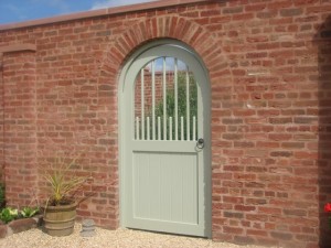 Pretty Arched Painted Gate