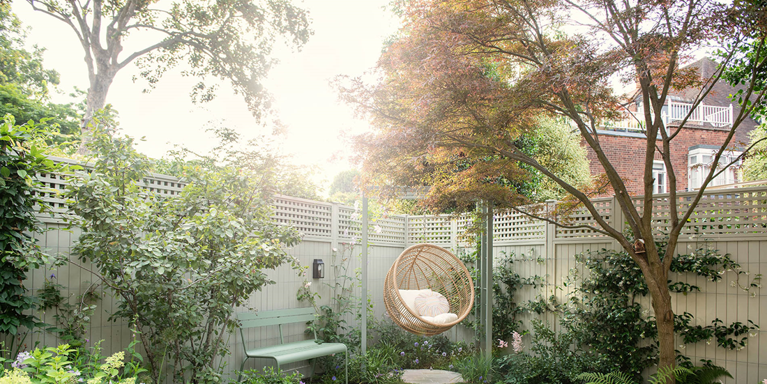 Seating in a London garden