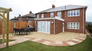 A Beautiful Curved Decked area