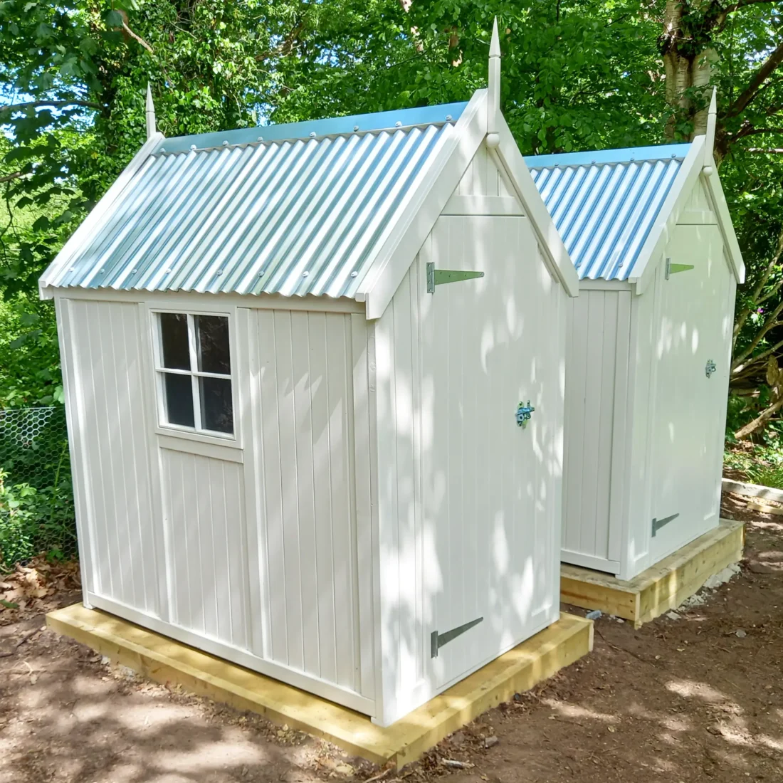 Readymade Painted Wooden Sheds in Orford Cream