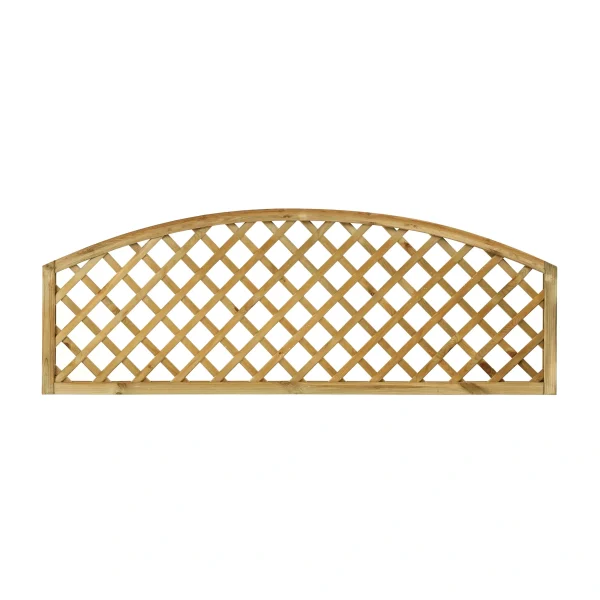 Open Diagonal Convex Trellis Topper Panel 70mm Gap Natural