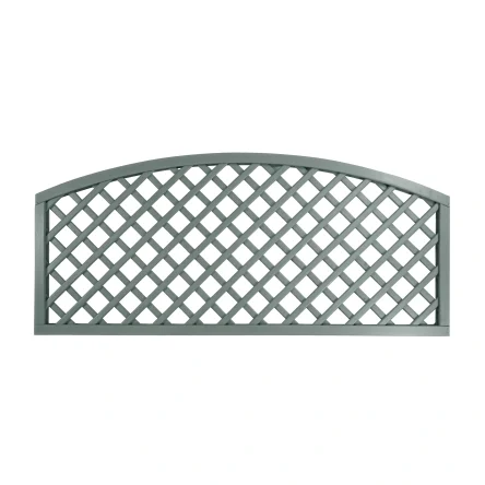 Open Diagonal Convex Trellis Topper Panel 70mm Gap Painted Dedham Vale