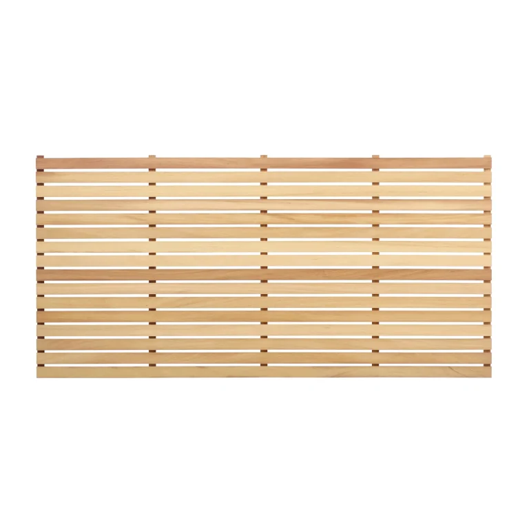 RHS Prestige Wide Slatted Panel (45mm slat) Iroko