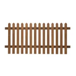 RHS Prestige Pointed Top Picket Fence Panels - Thermally Treated Timber