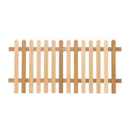 RHS Prestige Pointed Top Picket Fence Panels - Iroko