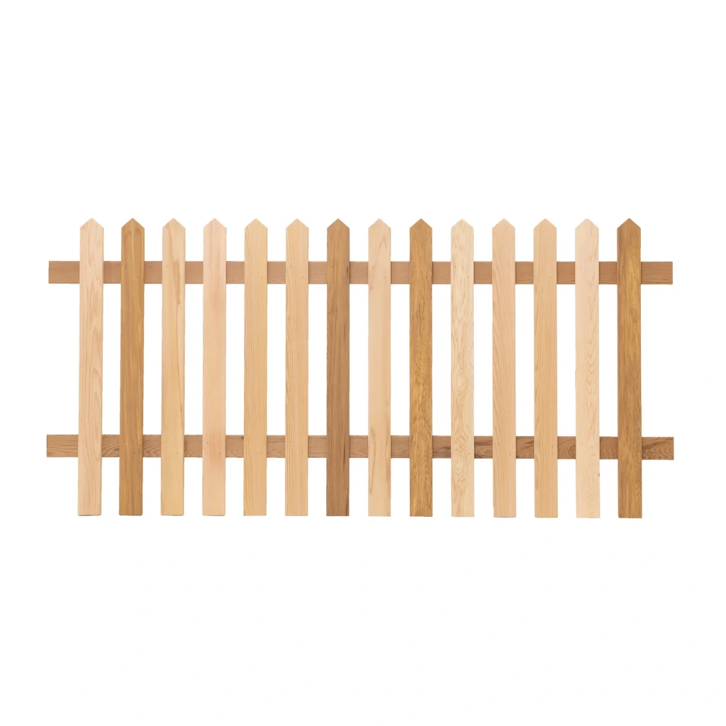 RHS Prestige Pointed Top Picket Fence Panels - Iroko