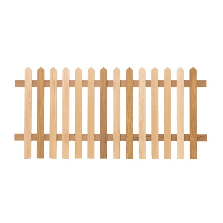 RHS Prestige Pointed Top Picket Fence Panels - Iroko