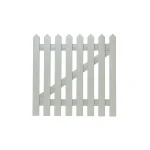 Pointed Top Picket Gate 900mm high - Manhattan Grey