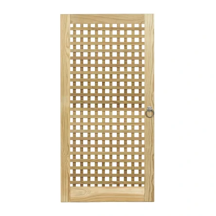 RHS Prestige Square Trellis Gate Iroko