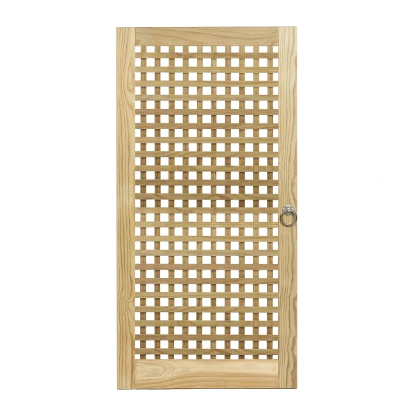 RHS Prestige Square Trellis Gate Iroko