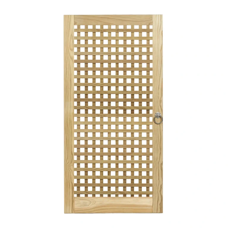 RHS Prestige Square Trellis Gate Iroko