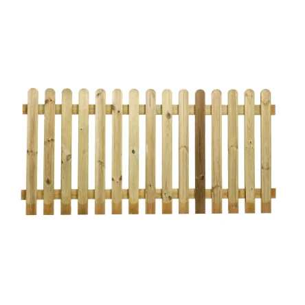 Rounded Top Picket Fencing - 900mm high - Natural