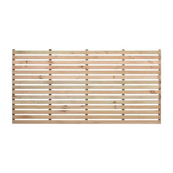 Wide Slatted Panel Natural