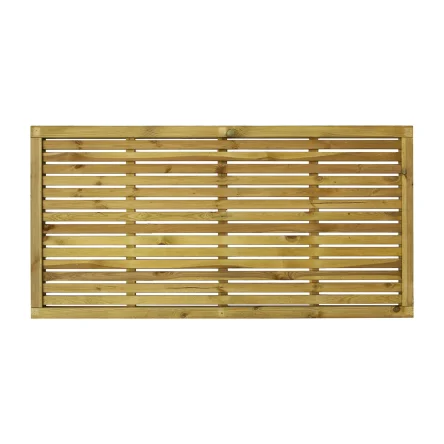 Framed Slatted Panel Natural