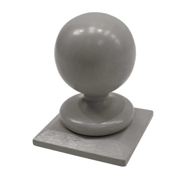 RHS Prestige Post Cap and 90CM Ball Finial Painted Autumn Tide