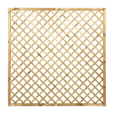 Open Diagonal Trellis Panel 70mm Gap Natural