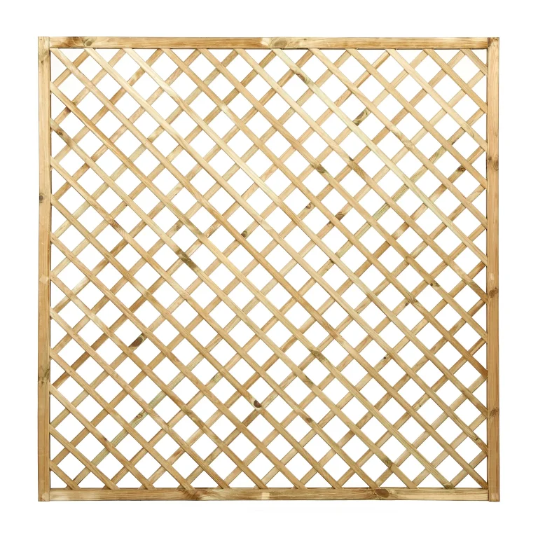 Open Diagonal Trellis Panel 70mm Gap Natural