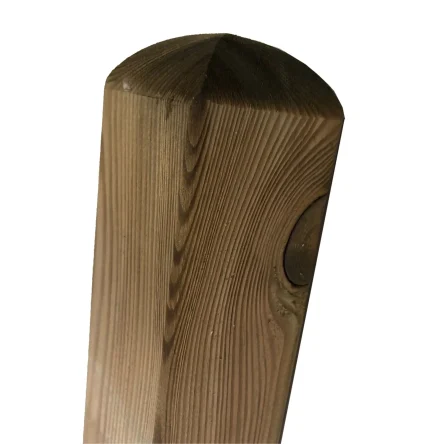 4 Way Round Top Fence post 70mm x 70mm