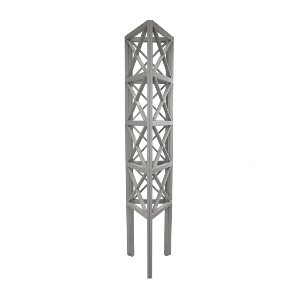 RHS Prestige Triangular Cross Detail Wooden Tower Obelisk Painted Autumn Tide