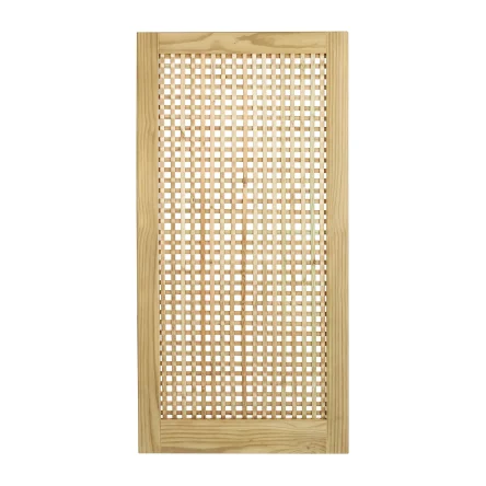 Trellis Gate - Square Trellis 20mm gap Natural