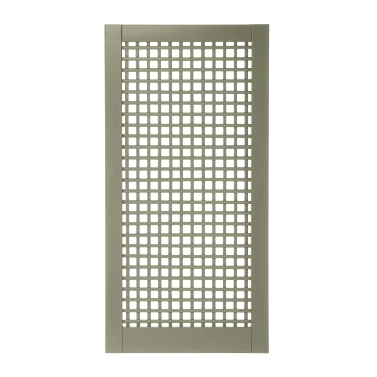 Trellis Gate - Square Trellis Painted Dark Olive