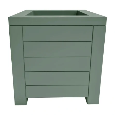 RHS Prestige Contemporary Square Planter Painted Greenwich Green