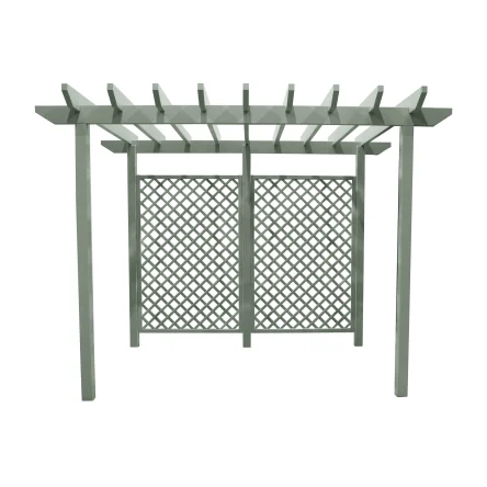 Medium Pergola Painted Gorse Green