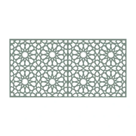 Medina Decorative Screen - Painted Greenwich Green