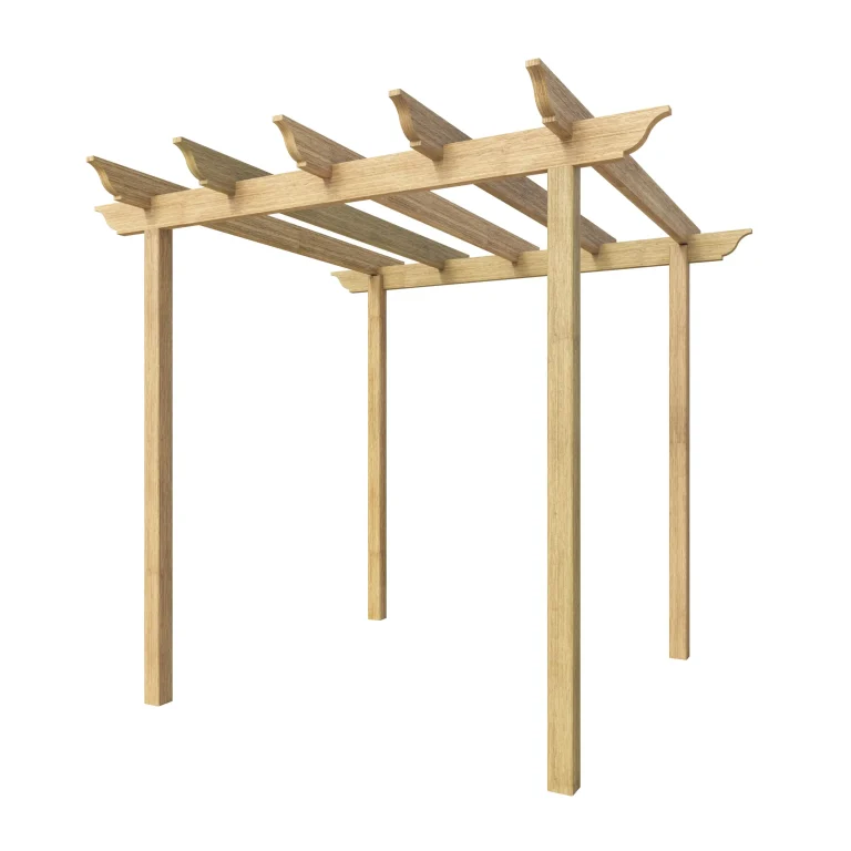 RHS Prestige Small Pergola Iroko