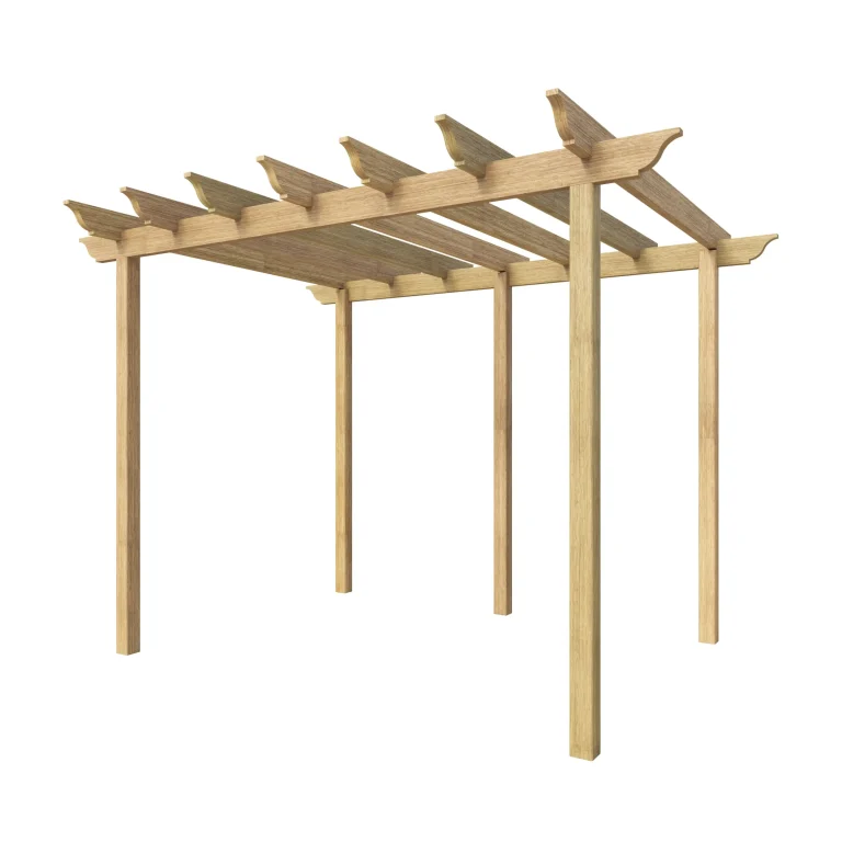 RHS Prestige Medium Pergola Iroko