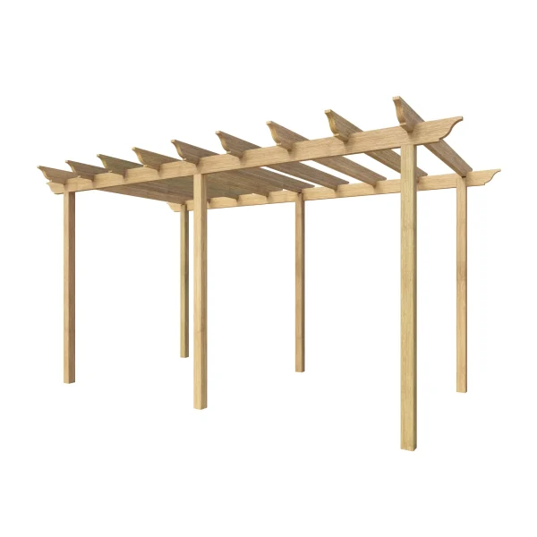 RHS Prestige Large Pergola Iroko