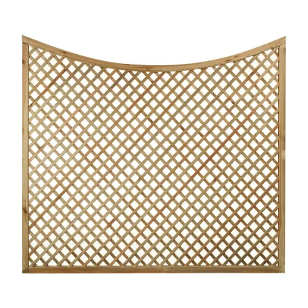 Diagonal Trellis Concave Arch Top Panel Natural