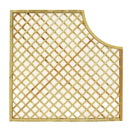 Diagonal Trellis Corner Arch Panel 1800 high