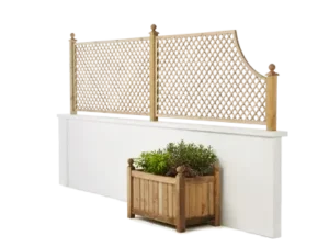 Diagonal trellis with planter