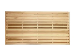 Double slatted panel