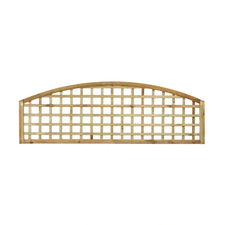 Open Square Convex Arched Topper Trellis Panel (70mm Gap)