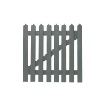 Pointed Top Picket Gate 900mm high - Dedham Vale