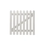 Pointed Top Picket Gate 900mm high - Orford Cream