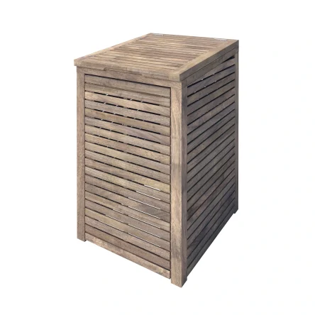 RHS Prestige Slatted Bin Stores Single Iroko