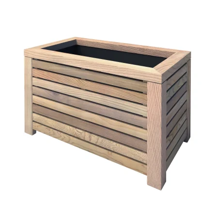 RHS Prestige Slatted Planters Rectangular Small Western Red Cedar