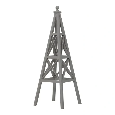 RHS Prestige Triangular Cross Detail Wooden Tower Obelisk Autumn Tide